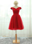 Lace-up Homecoming Dresses Red Prom Dresses Short Prom Dresses