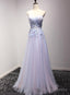 Light Blue and Pink Charming Sweetheart Lace Prom Dress , Formal Dress , Formal Gown