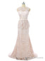 Light Champagne Mermaid Lace Mother Of The Bride Dresses