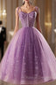 Light Purple Knee Length Straps Prom Dress, Light Purple Homecoming Dress