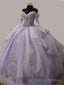 Lilac Princess Ball Gown Quinceaera Dress Sweet 16 Dress