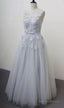 Lovely Flowers Lace Prom Dresses Wedding Prom Dresses