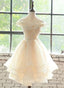 Lovely Flowers Organza Layers Short Prom Dress, Cute Homecoming Dress Prom Dress