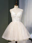Lovely Ivory Sweetheart Straps Short Homecoming Dresses Prom Dresses Short Prom Dress