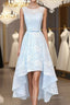 Lovely Light Blue Lace Prom Dresses Blue Prom Dresses