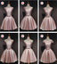 Lovely Pink Satin Short Homecoming Dresses Prom Dress, Pink Short Prom Dress