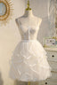 Lovely Spaghetti Strap Tulle Short Prom Dress, A Line Homecoming Dress