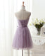 Lovely Tulle Short Homecoming Dress, Scoop Simple Cute Prom Dress Grduation Dress