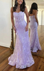Luxurious Strapless Sheer Lace Applique Long Formal Prom Dress Birthday Outfit