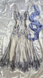 Luxury Chiffon Beaded Spaghetti Straps Long Prom Dress Mermaid Prom Dress