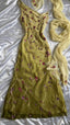 Mermaid Floral Chiffon Prom Dress