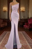 Mermaid Lilac Split Strapless Dresses