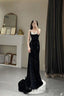 Mermaid Prom Dresses Long New Sequin Black Slit Prom Dresses