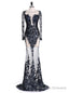 Mermaid Sequins Prom Gown Appliqued Prom Dresses