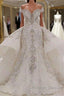 Mermaid Sweetheart Floor Length Wide Hem Tulle Beading Wedding Dress