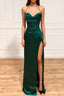 Mermaid Sweetheart Neck Green Long Prom Dress, Green Formal Evening Dress
