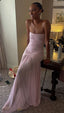 Modest Mermaid Pink Prom Dress Long Prom Graduation Prom Dresses Prom Dresses