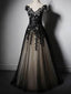 New Fashion Cap Sleeve With Black Lace Elegant Formal Prom Formal Prom Dress