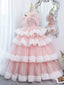 Off Shoulder Pink Long Prom Dresses, Ball Gowns Pink Sweet 16 Dresses