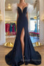Off Shoulder V Neck Mermaid Black Long Prom Dress, Mermaid Black Formal Dresses, Black Evening Dresses