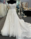 Off the Shoulder A Line Tulle/Lace Wedding Dress