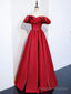 Off the Shoulder Burgundy Long Prom Dresses, Off Shoulder Wine Red Long Formal Prom Dresses
