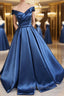 Off the Shoulder Long Prom Dresses, Off Shoulder Formal Evening Dresses