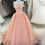 Off The Shoulder Tulle Quinceanera Dress Lace Appliques Ball Gown