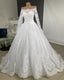 Off The Shoulder Wedding Dress Long Sleeves Ball Gowns
