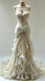 Off White Pleated Prom Dresses Sweetheart Organza Wedding Dresses
