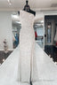 One Shoulder Mermaid Sequins Ivory Long Prom Dress, Open Back Formal Dress,Sequins Sexy Prom Dresses