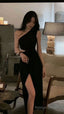 One Shoulder Sexy Tight Elegant Dress For Women, Prom Dress Special Occasion Prom Dress