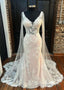 Open Back Mermaid Tulle/Lace Wedding Dress