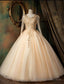 Pearl Pink Long Sleeves Formal Dress with Lace Applique, Pink Formal Gowns