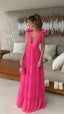 Neck Evening Dress