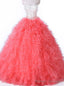 Pink Ball Gowns Organza Sweetheart Crystal Sweet 16 Quinceanera Dress