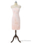 Pink Mother Of The Bride Dresses Sheath Cap Sleeves Knee Length
