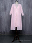 Pink Mother Of The Bride Dresses Sheath Chiffon Lace Beaded Wedding Prom Dress