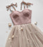 Pink Tulle ShortProm Dresses Short Homecoming Dress