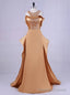 Plus Size Bling Bling Beading Top Gold Prom Dresses Long Mermaid