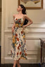 Pretty A Line Spaghetti Straps Floral Date Night Dress Prom Dresses Birthday Party Outfit