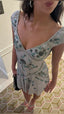 Pretty A-Line V Neck Gray Chiffon Prom 8Th Grade Homecoming Dress Summer Middle School Hoco Dresses 18Th Birthday Outfits