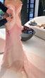 Pretty Sheath Sweetheart Floral Ombre Pink Tulle Sleeveless Prom Dress