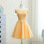 Princess A-Line Prom Dresses Lace Up Back Homecoming Dresses