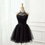 Cute Little Black Short Halter Short 2026 Prom Dresses