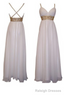 Low Back Boho with Beaded Waist Occasion Prom Dresses