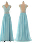 Lace Prom Dresses, Blue Prom Dress, Modest Prom Gowns Light Blue Prom Gowns Prom Dress, Backless Prom Gown Prom Gown