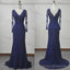 Lace Prom Dress, Long Sleeve Prom Dress, V Neck Prom Dress, Sexy Prom Dresses, 2026 Cheap Prom Dresses, Long Prom Dress, Dress For Prom