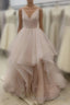 Gorgeous A Line V Neck Spaghetti Straps Long 2026 Pink White Champagne Wedding Dress