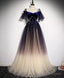 Purple Tulle Lace Long Prom Dress Purple Formal Dress